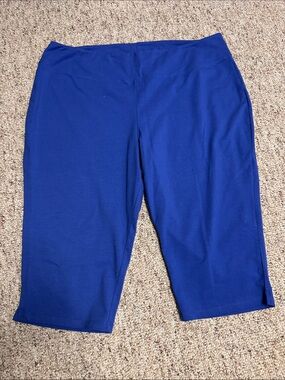 Women with Control Royal Blue Capris
